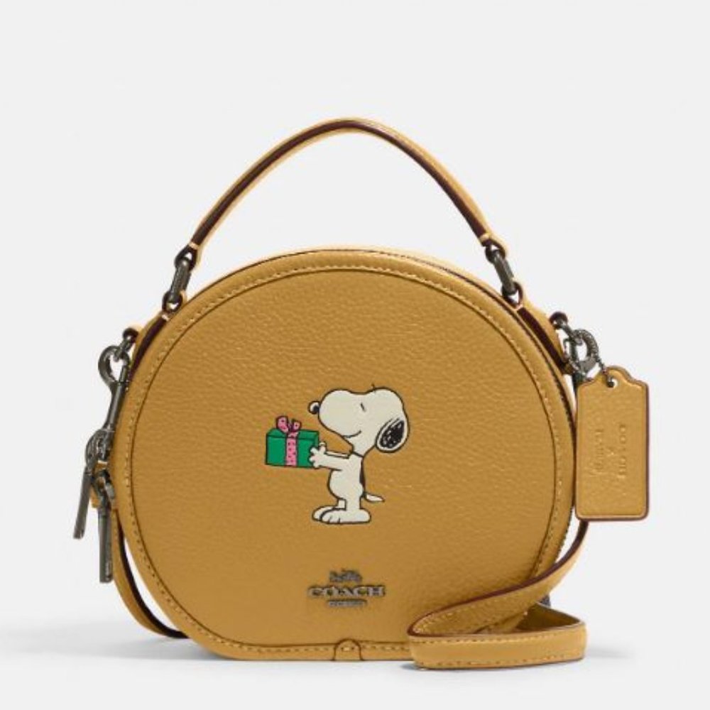 Coach X Peanuts Canteen Crossbody Bag With Snoopy CF290